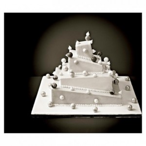 ABS insert French style de-stuctured weeding cake L 80 mm
