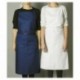 Valet's apron white with pocket 1020 x 950 mm