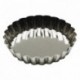 Round fluted tartlet mould tin Ø110 mm (pack of 12)