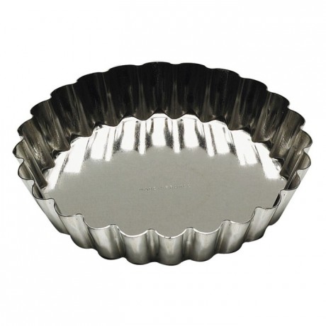 Round fluted tartlet mould tin Ø60 mm (pack of 12)