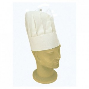 Paper chef's hat H 230 mm (100 pcs)
