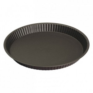 Round tart mould flat edge non-stick Ø260 mm (pack of 3)