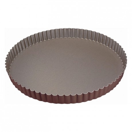 Tourtière ronde cannelée anti-adhérent Ø220 mm (lot de 3)