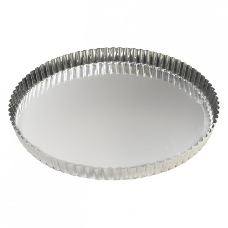 Tourtière ronde cannelée fer blanc Ø200 mm (lot de 3)