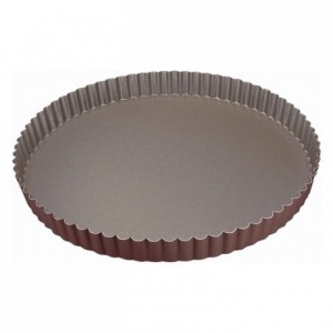 Tourtière ronde cannelée anti-adhérent Ø300 mm (lot de 3)