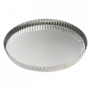 Tourtière ronde cannelée fer blanc Ø260 mm (lot de 3)