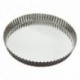 Tourtière ronde cannelée haute fer blanc Ø280 mm (lot de 3)