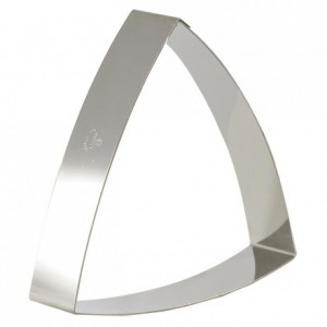 Convex triangle frame stainless steel L190 mm H 40 mm