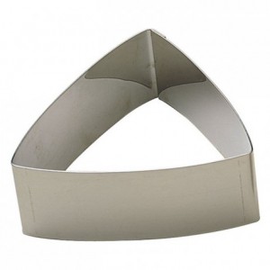 Convex triangle stainless steel H30 60x60 mm (pack of 6)