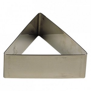 Triangle stainless steel H30 70x60 mm (pack of 6)