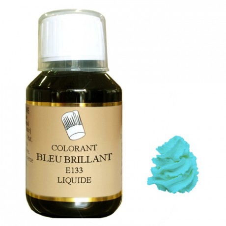 Colorant liquide hydrosoluble bleu brillant 1 L