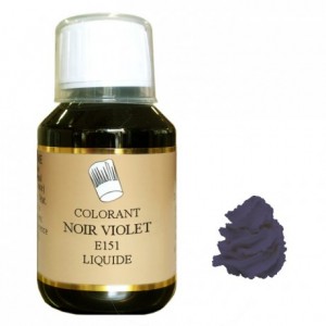 Liquid hydrosoluble colour Black purple 115 mL
