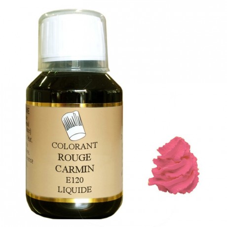 Colorant liquide hydrosoluble rouge carmin 1 L