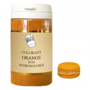 Colorant poudre hydrosoluble haute concentration orange 50 g