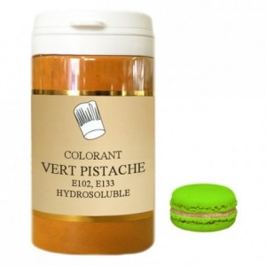 Colorant poudre hydrosoluble haute concentration vert pistache 1 kg