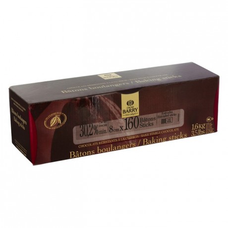 Milk chocolate extruded bâtons boulangers 30,2% cacao (160 sticks 1,6 kg box)