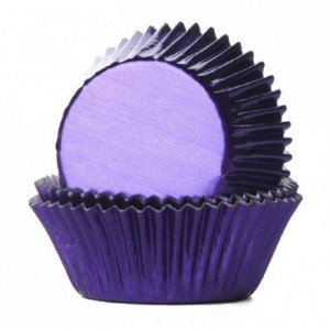 Caissettes House of Marie Foil Purple 24 pièces