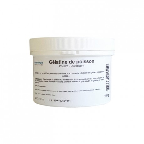 Fish gelatin powder (gold strength 200 bloom) 100 g