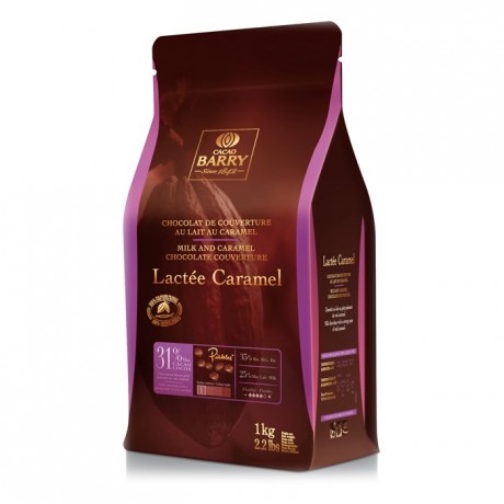 Lactée Caramel 31,2% chocolat lait de couverture pistoles 1 kg