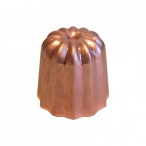 Mould for cannelés non polished copper Ø 35 mm
