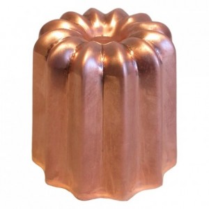 Mould for cannelés non polished copper Ø 55 mm