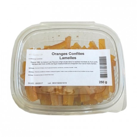 Candied orange strips 250 g