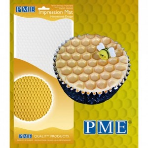 Tapis relief à pâte à sucre PME nid d'abeille