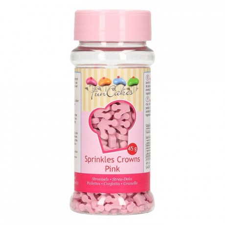 Couronnes rose en sucre FunCakes 45 g