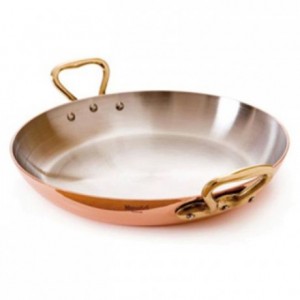 Round dish with handles copper/stainless steel Ø 200 mm
