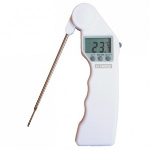 Thermomètre électronique sonde repliable -50°C +300°C