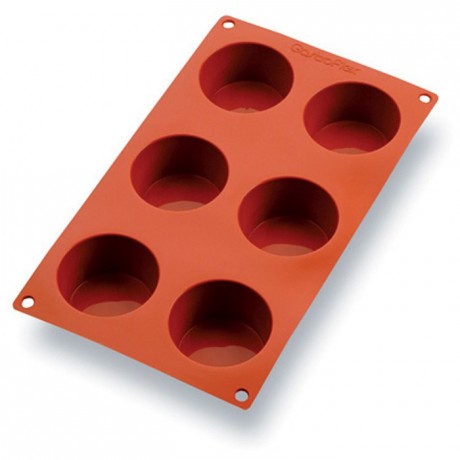 Silicone mould Gastroflex 6 muffins Ø 70 mm