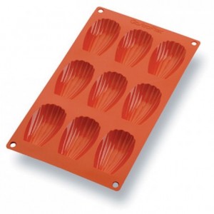 Silicone mould Gastroflex 9 madeleines 68 x 38 mm