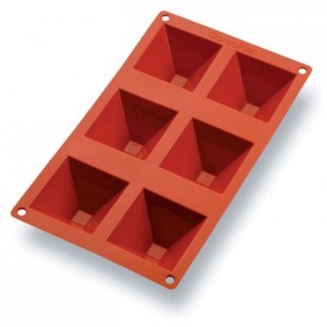 Silicone mould Gastroflex 6 pyramids 70 x 70 mm