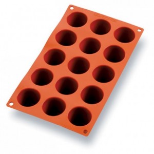 Silicone mould Gastroflex 15 round darioles Ø 45 mm