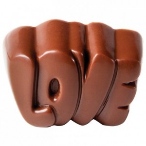 Chocolate mould polycarbonate 24 love sweets
