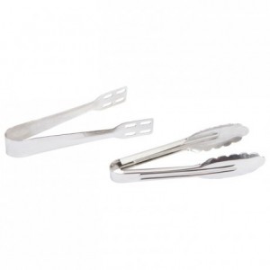 Mini tongs stainless steel L 115 mm