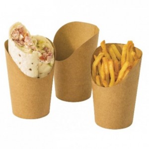 Wraps and french fries containers brown (1000 pcs)