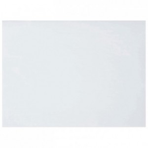 Velvet place mat white 400 x 300 mm (250 pcs)