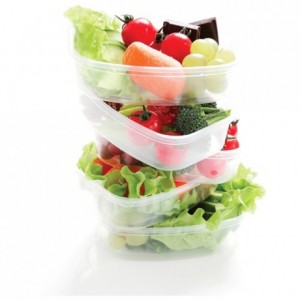 Container with lid PP 375 mL (500pcs)