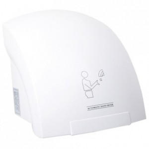 Wall mounted hand dryer ABS white