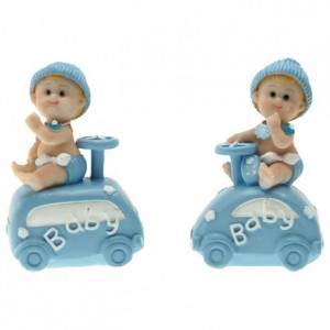 Blue baby on car (8 pcs)