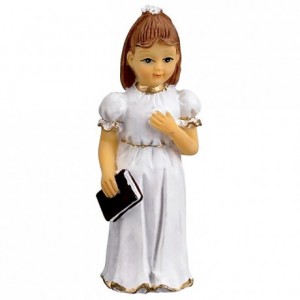 Girl communiant with church book (4 pcs)