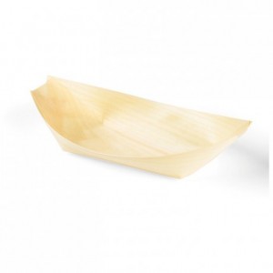 Boat container compostable wood 23 cL (1000 pcs)