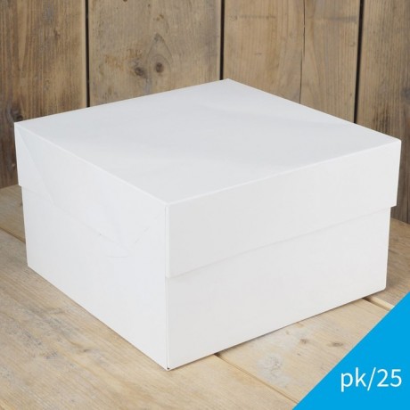 FunCakes Cake Box Blanco 30x30x15cm pk/25