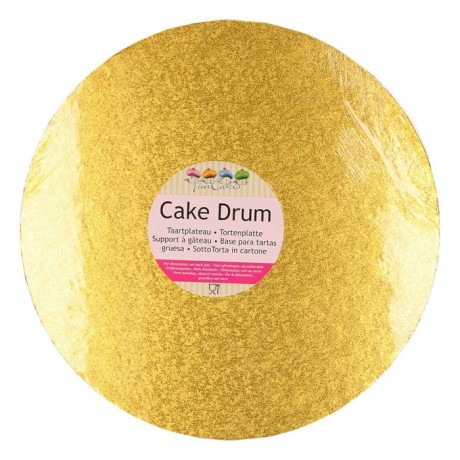 FunCakes Cake Drum Round Ø25cm Gold