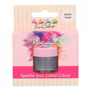 FunCakes Edible FunColours Sparkle Dust Glitter Violet