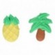 FunCakes Sugar Decorations Pineapple & Palm Trees Set/8