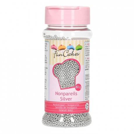 FunCakes Nonpareils Silver 80g